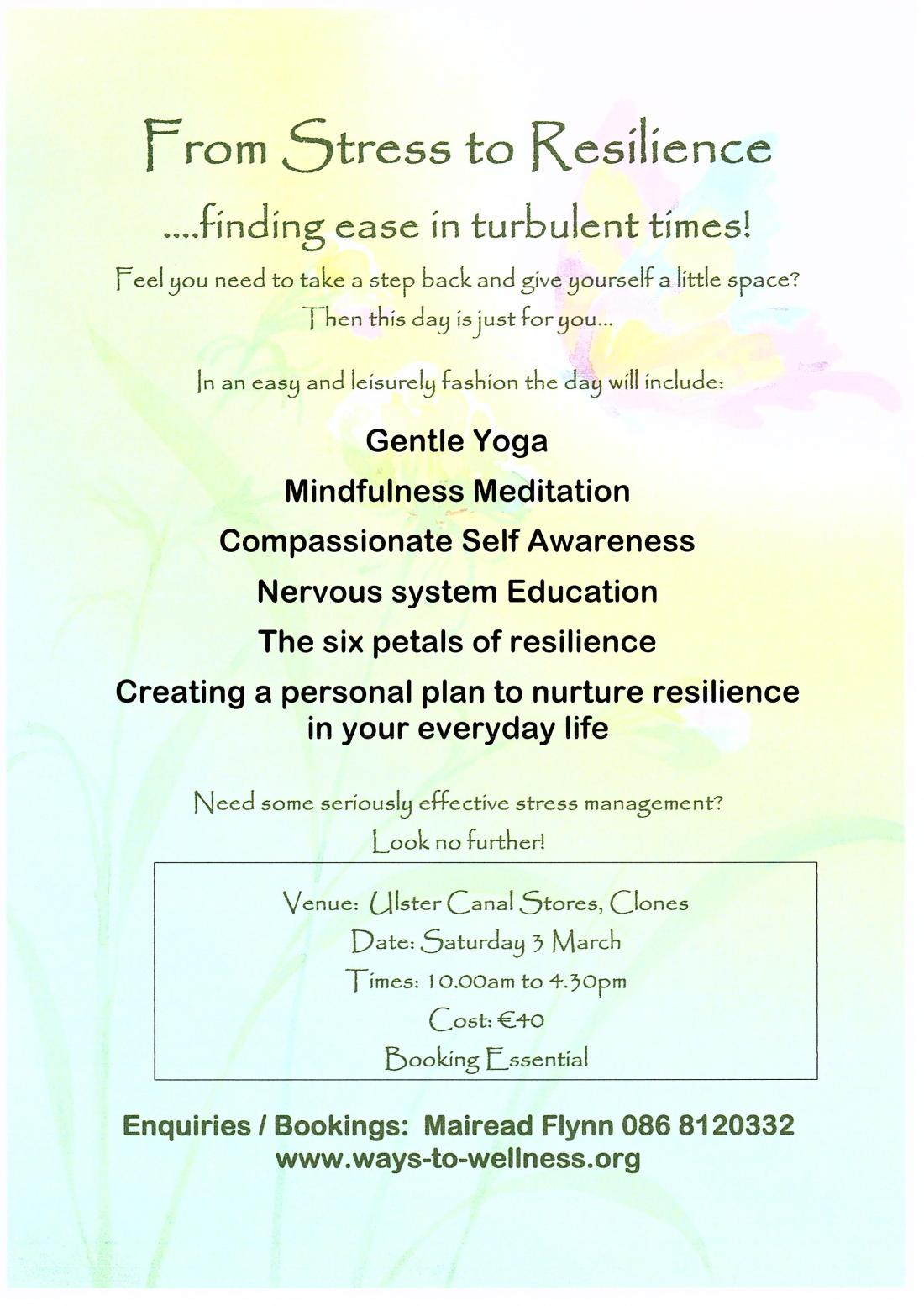 From Stress to Resilience March 18